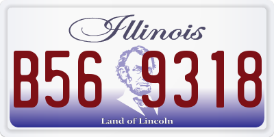 IL license plate B569318