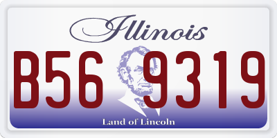 IL license plate B569319