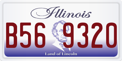 IL license plate B569320