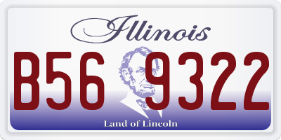 IL license plate B569322