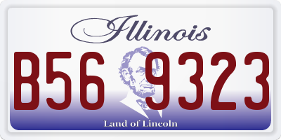 IL license plate B569323