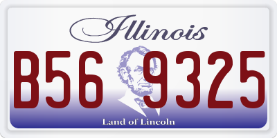 IL license plate B569325