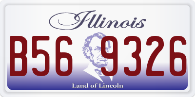 IL license plate B569326