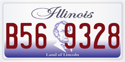 IL license plate B569328