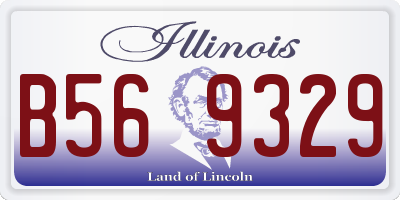 IL license plate B569329