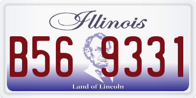 IL license plate B569331