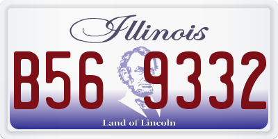 IL license plate B569332