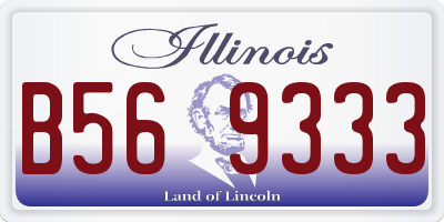 IL license plate B569333
