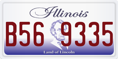 IL license plate B569335