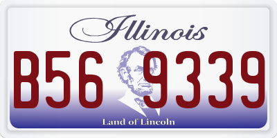 IL license plate B569339
