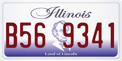 IL license plate B569341