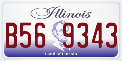 IL license plate B569343
