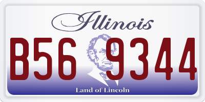 IL license plate B569344