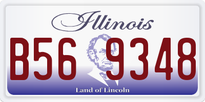 IL license plate B569348