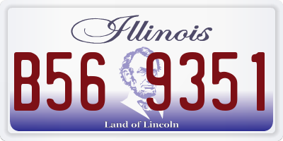 IL license plate B569351