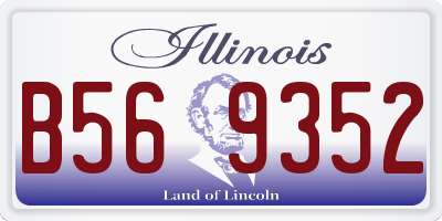 IL license plate B569352