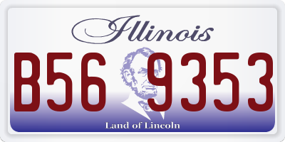 IL license plate B569353