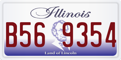 IL license plate B569354