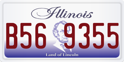 IL license plate B569355