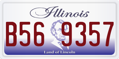 IL license plate B569357