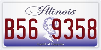 IL license plate B569358