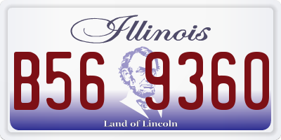 IL license plate B569360