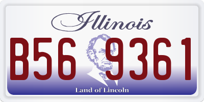 IL license plate B569361