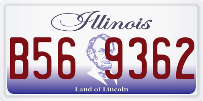 IL license plate B569362