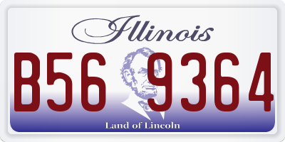 IL license plate B569364