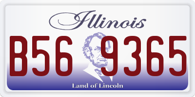 IL license plate B569365