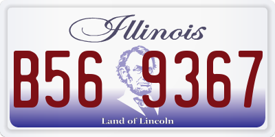 IL license plate B569367