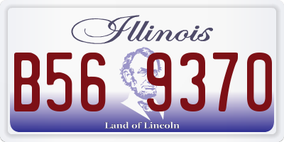 IL license plate B569370