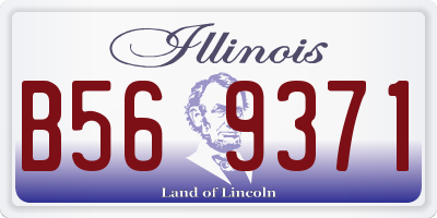 IL license plate B569371