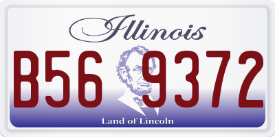 IL license plate B569372