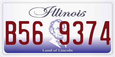 IL license plate B569374