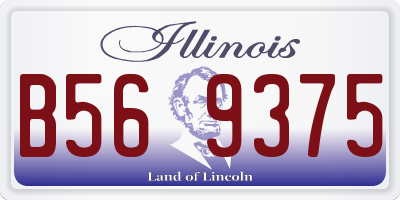 IL license plate B569375