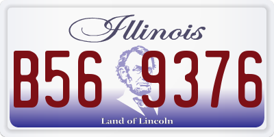 IL license plate B569376