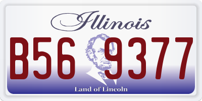 IL license plate B569377