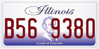 IL license plate B569380