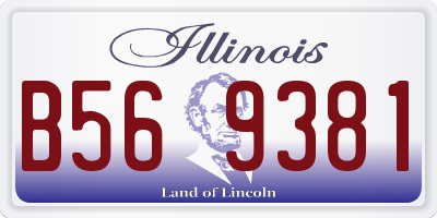 IL license plate B569381
