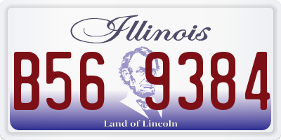 IL license plate B569384