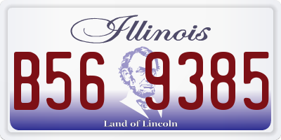 IL license plate B569385