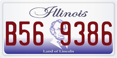 IL license plate B569386