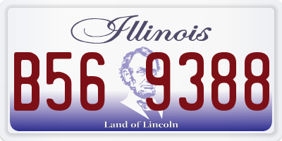 IL license plate B569388