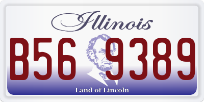 IL license plate B569389