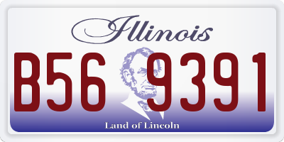 IL license plate B569391