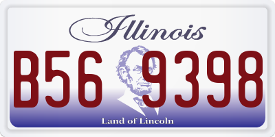 IL license plate B569398