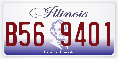IL license plate B569401