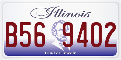 IL license plate B569402