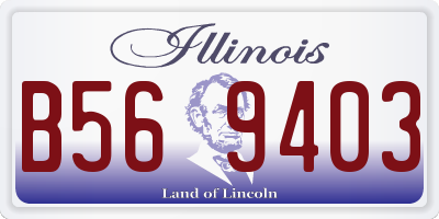 IL license plate B569403